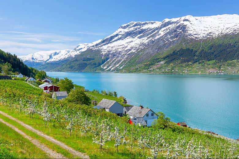 Hardangerfjorden, el segundo fiordo más largo de Noruega