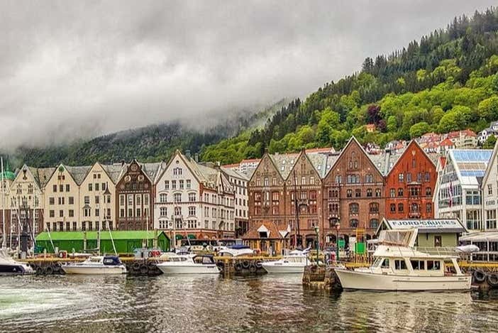 Bergen, "the green meadow among the mountains".