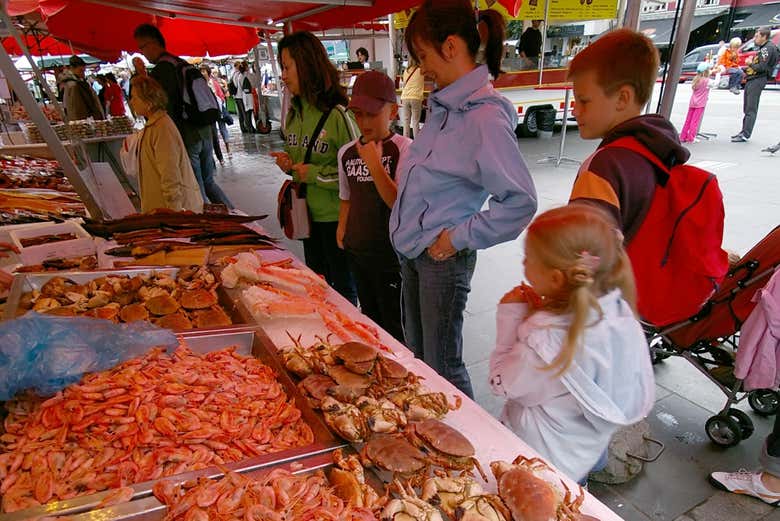 Productos locales en los puestos callejeros