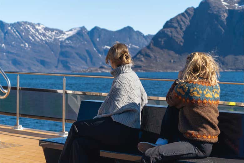 Apreciando as paisagens da viagem