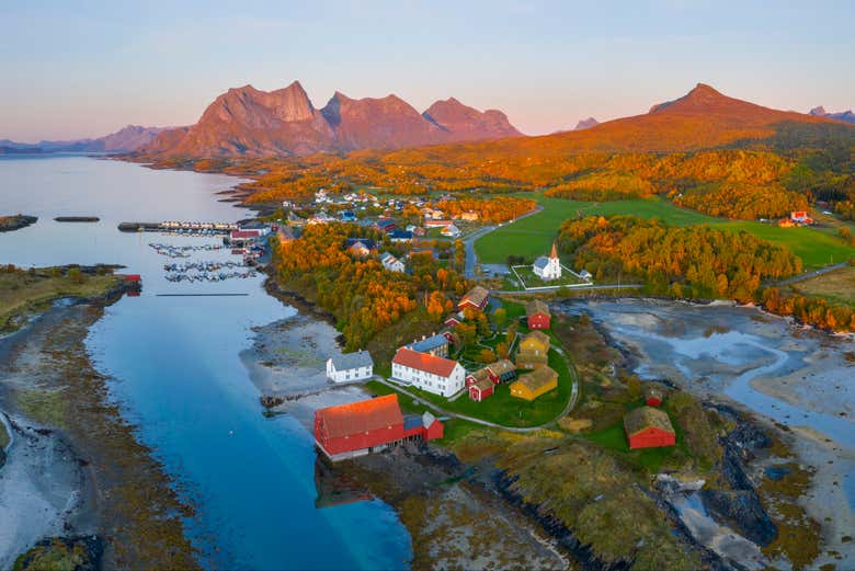 Panorâmica de Kjerringøy Handelsted