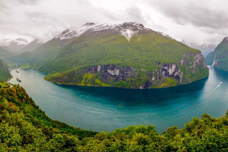 Geirangerfjord desde Eagle Bend