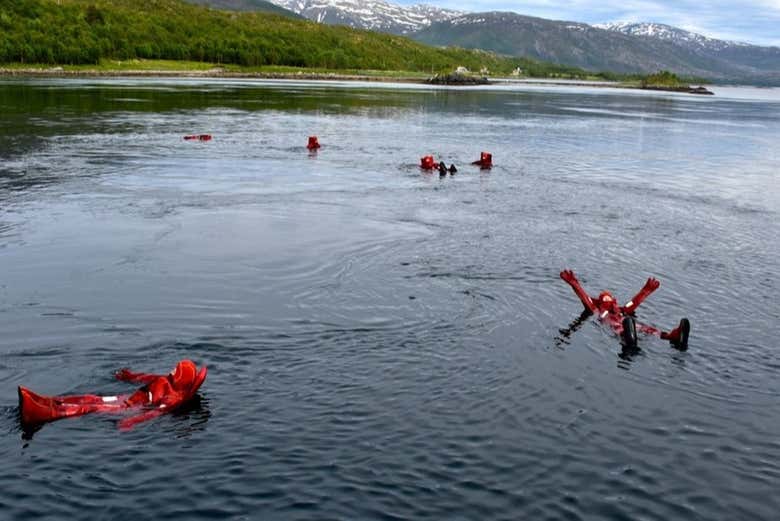 Floating in the Arctic