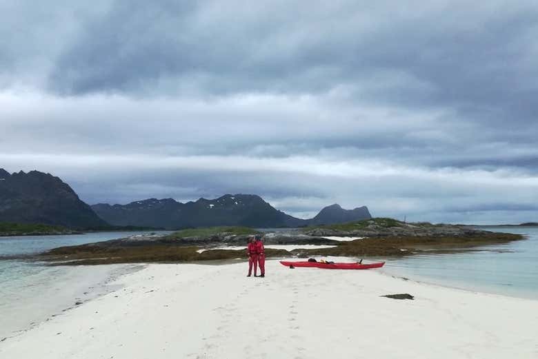 Durante il tour in kayak