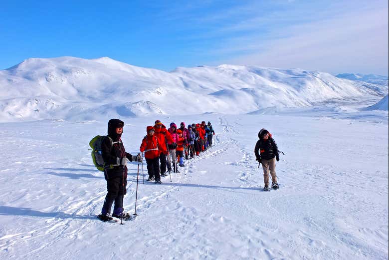 Balade en raquettes à Skaland