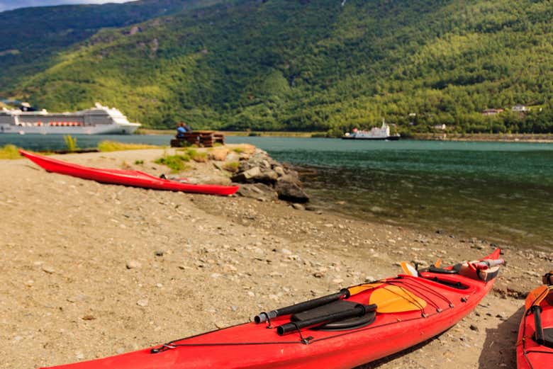 Início da aventura de caiaque