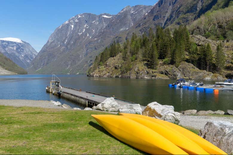 Pequeno cais em Sognefjord