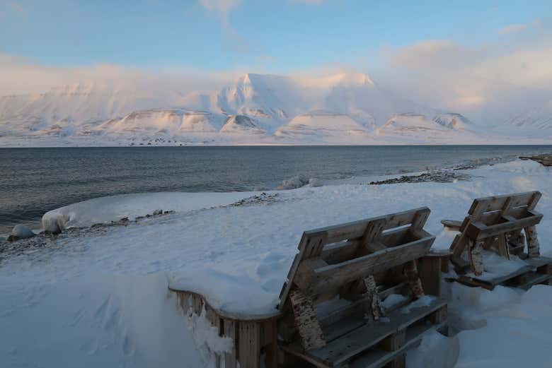 Vistas al fiordo de Longyearbyen