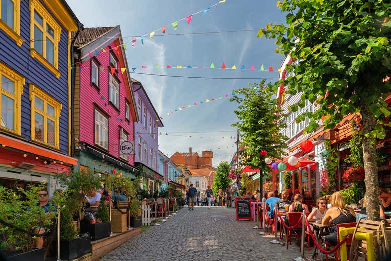 Casas coloridas en Stavanger