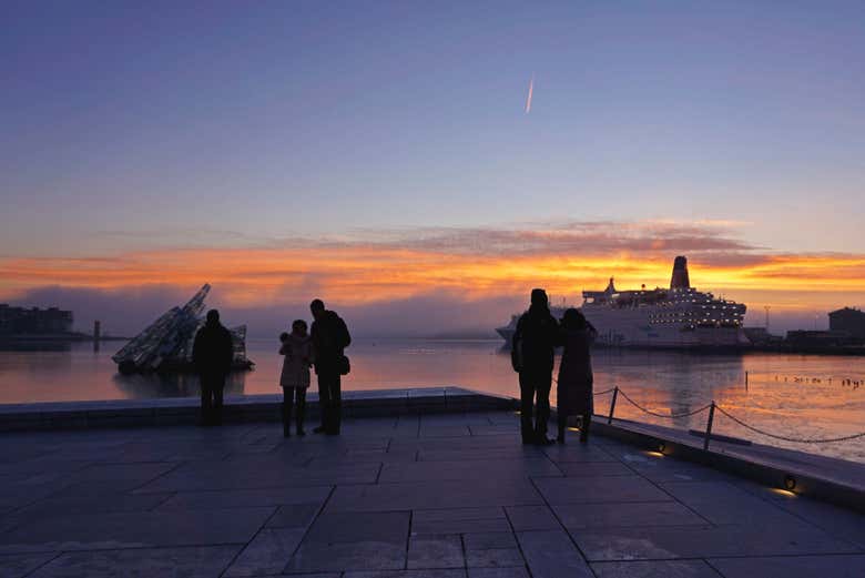 Tramonto a Oslo