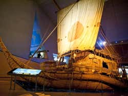 Barco do museu Kon-Tiki