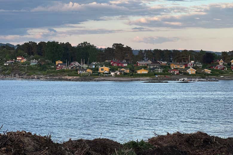 Vistas de las islas del fiordo de Oslo