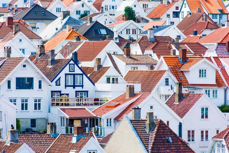 Casas blancas de Stavanger