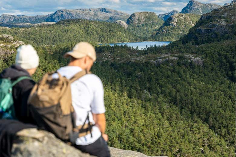 Apreciando as paisagens locais