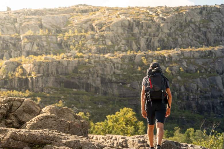 Admirando as paisagens