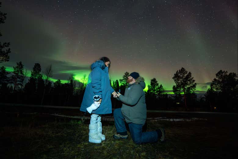 Vivez un moment magique sous les aurores boréales