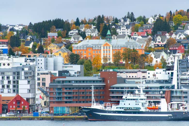 Panorámica de la costa de Tromsø 