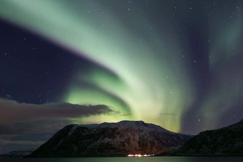 Lights of the aurora borealis