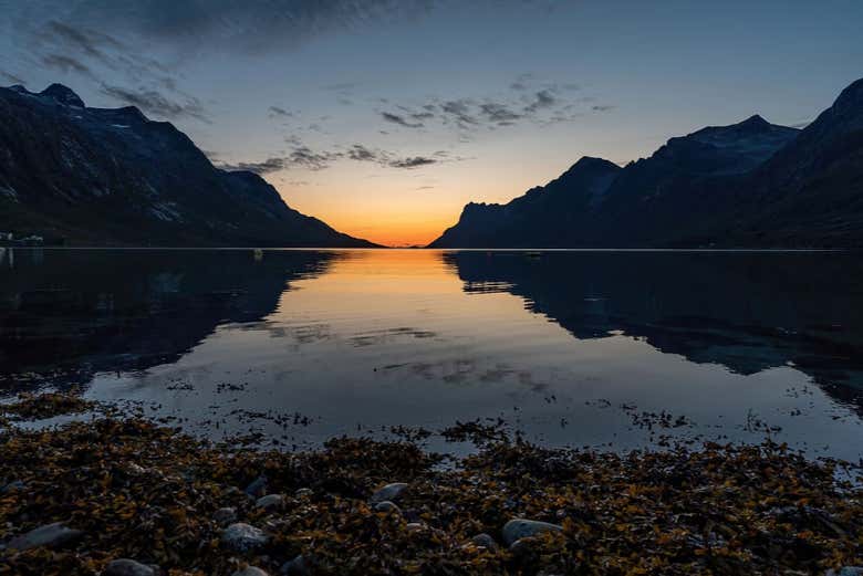 Paisaje al atardecer