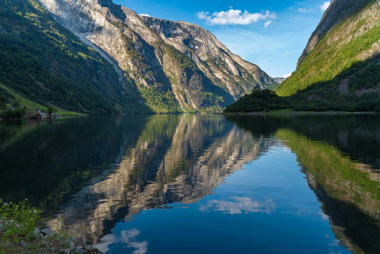 Panorâmica do fiorde de Nærøy