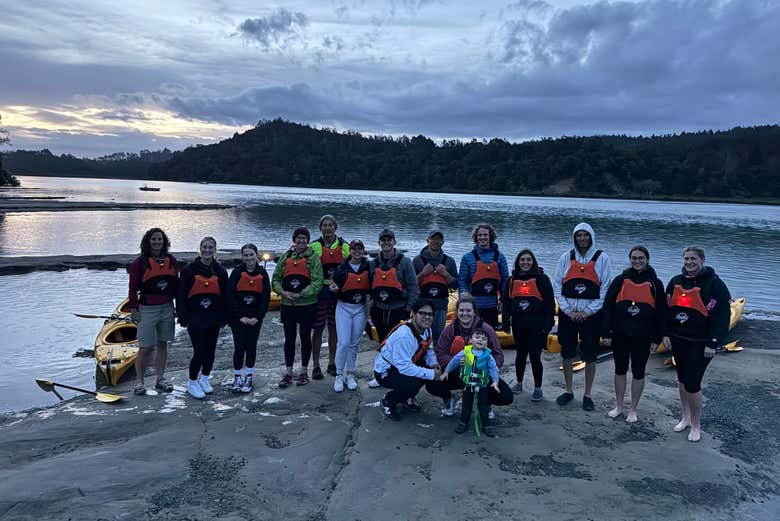 Grupo de amigos em uma foto de recordação