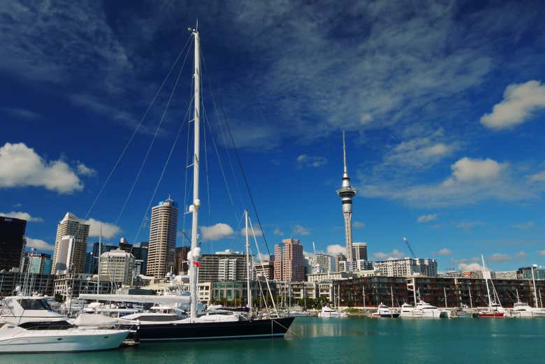 Os encantará el paisaje urbano de Auckland