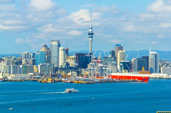 Giro in barca ad Auckland