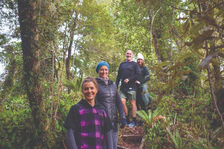 Disfrutando del paseo por la naturaleza