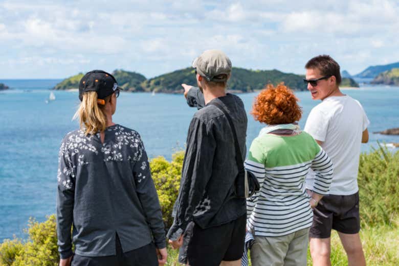 Durante el paseo por una de las islas