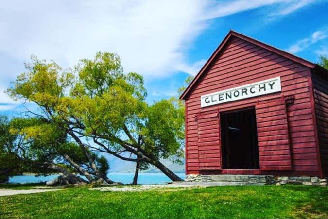 El famoso cobertizo rojo de Glenorchy