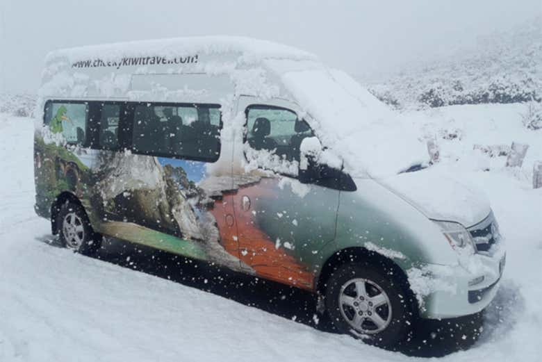 Minibús para la excursión