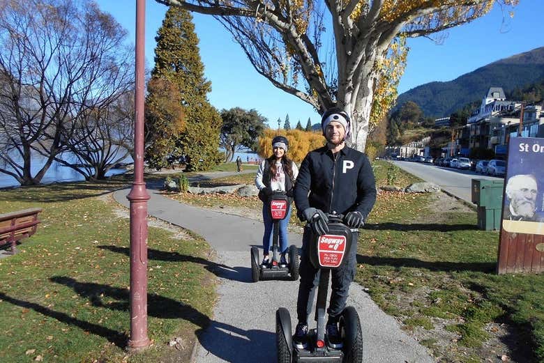 Durante el tour en segway por Queenstown
