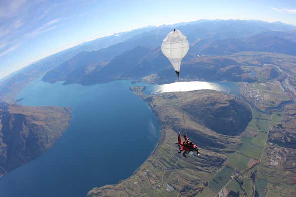 Salto en paracaídas en Queenstown