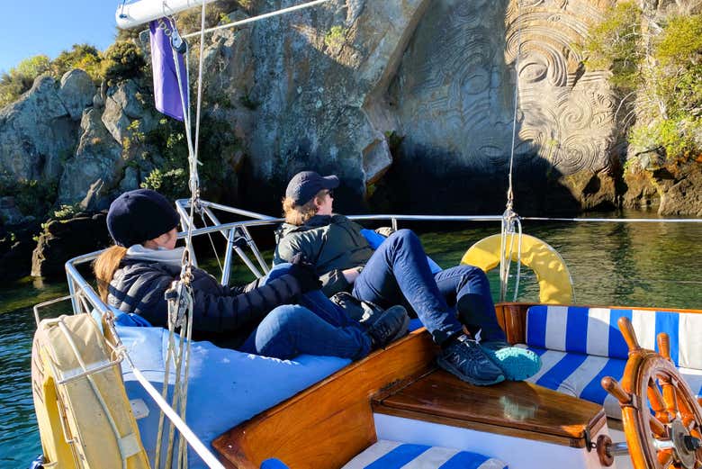 Viendo las minas maorís