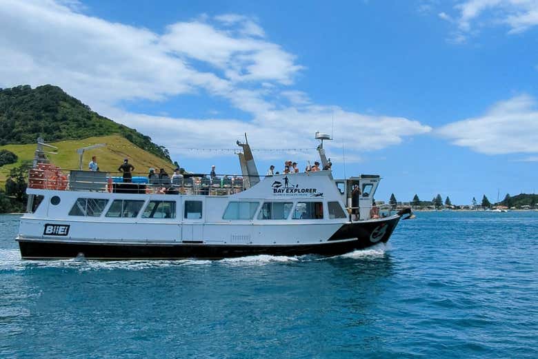 Embarcación durante la actividad