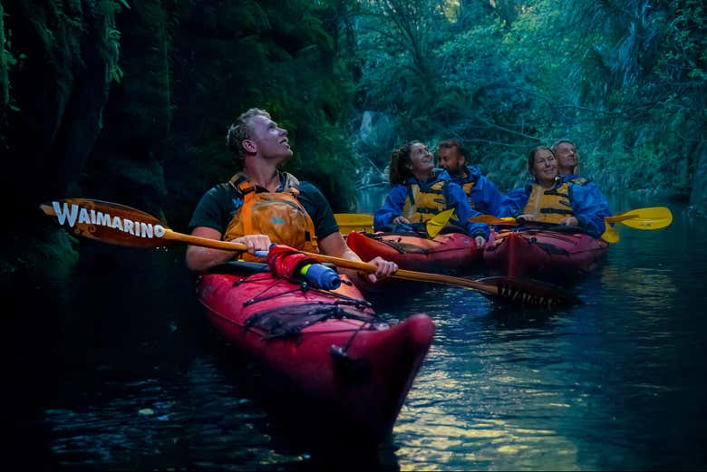 Kayaking through the wilderness
