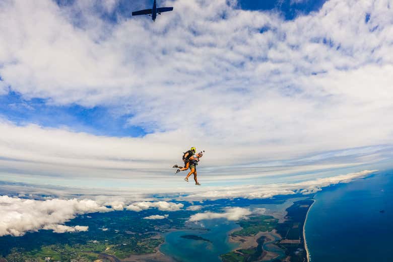 Sobrevolando Tauranga 