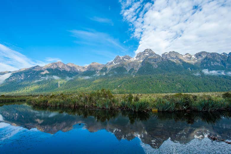 Vistas de las montañas de Nueva Zelanda