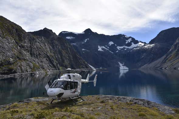 Paseo en helicóptero por el Parque Nacional de Fiordland
