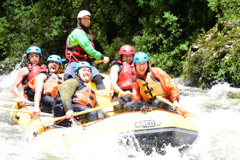 The route for rafting experts