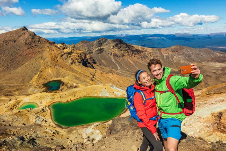 Compartiendo la experiencia del Tongariro Alpine Crossing