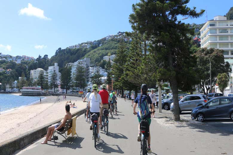 Pedalando ao longo da costa