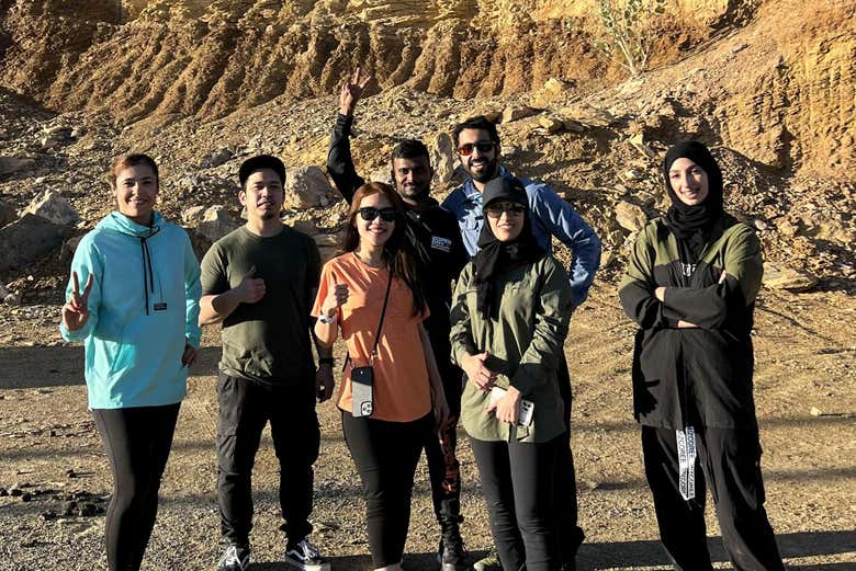 ¡Foto grupal en Jebel Shams!