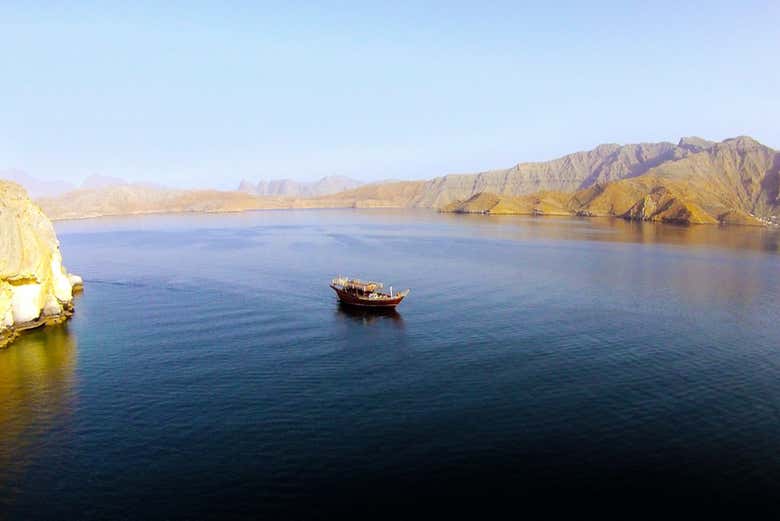 Croisière en daou dans les fjords de Musandam