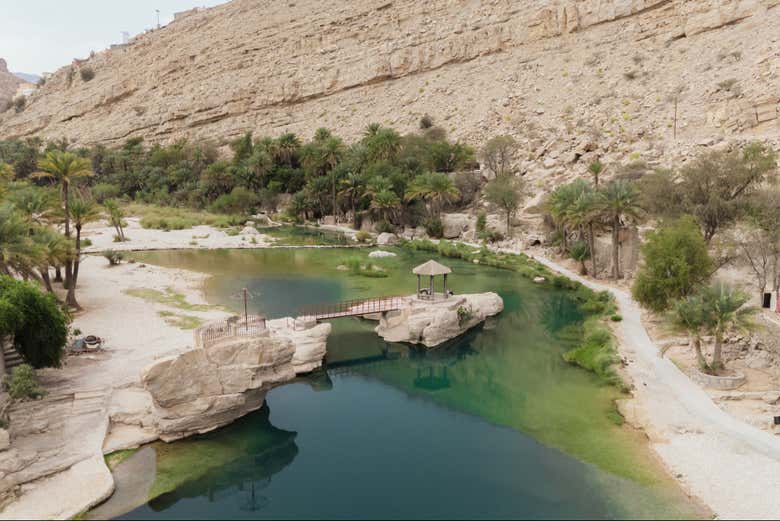 Paisaje de Wadi Bani Khalid