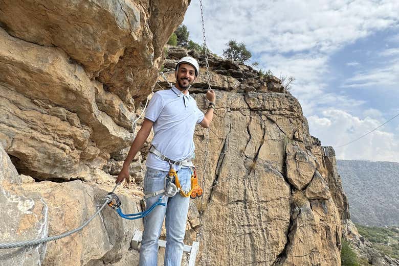 Durante la vía ferrata