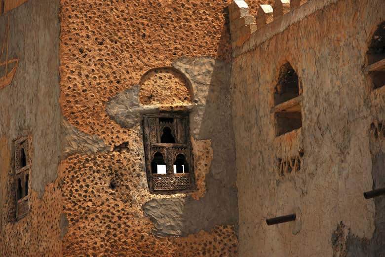 Casas na cidade de Mirbat