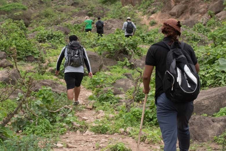 Disfrutando da trilha