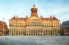 Ingresso do Palácio Real de Amsterdam com audioguia