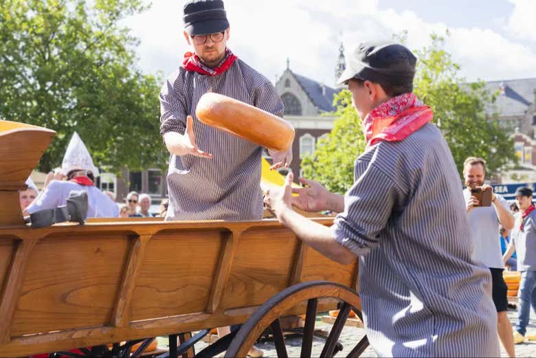 Maniobrando las ruedad de queso
